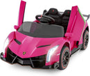 Pink 2-Seater Lamborghini Veneno Ride-On Car for Toddlers with Remote Control
