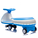 12V Electric Wiggle Car for Kids with Bluetooth Music - Blue