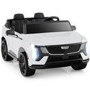 Dual Seat Remote-Controlled Truck with 3 Speed Settings, LED Lights, Horn, and Music Features