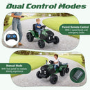 24V Kids' Ride-On Tractor with Removable Trailer and Music Remote Control