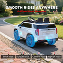 12V Chevrolet Tahoe Licensed Kids Ride-On Car with Dual Motors and Remote Control - White