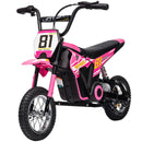 Kids Electric Off-Road Motorcycle, 24V 250W Power, 9.9 MPH, 12-Inch Tires, Rear Suspension