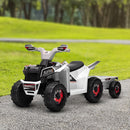 Kids 6V ATV Quad Car with Trailer, Fwd/Reverse Function, Durable Design