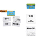 Decimal Mastery Flash Card Set, 105 Double-Sided Cards for Grades 3 and Up