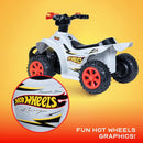 Hot Wheels 6V Kids Ride-On ATV - 55 lbs Weight Limit with Rechargeable Battery