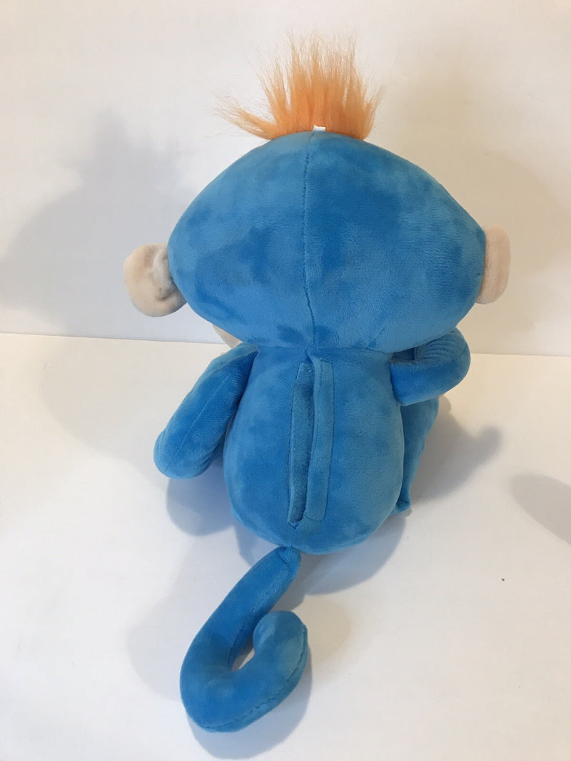 Interactive Blue Monkey Fingerlings Toy with Touch, Sound, and Motion Features