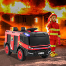 Dual-Seater Children's Fire Truck Ride-On with Remote-Controlled Water Gun and Shovel