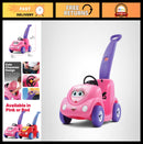 Kids Push Car Buggy Ride-On Toy with Seat Belt & Horn, Durable Plastic, 50 lbs M