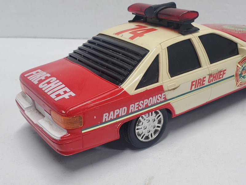 1994 Bright Fire Chief Rapid Response 911 Battery Operated Car Toy