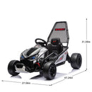Kids Electric Drift Go Kart Toy Car 24V 400W 5-7.5 MPH with Music - Black