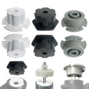6-Piece Tire Coupler and Axle Connector Set with Motor Assembly and Traction Bands