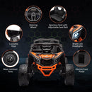 Electric 4-Wheel Drive UTV for Kids - 2-Seater Off-Road Ride-On with Remote Control