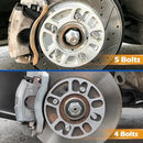 5mm Wheel Spacers for 4 and 5 Lug Vehicles, Set of 2 Universal Thin Spacers