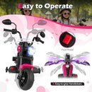 6V Electric Ride-On Motorcycle for Kids with Headlight, Music, and Training Wheels