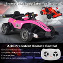 Electric Pink Racing Truck for Kids with Remote Control, MP3 Player, and Lights
