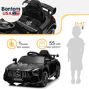 Mercedes Benz AMG GTR 12V Kids Electric Ride-On Car, Black