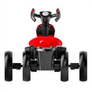 12V Electric Go Kart for Kids with Foldable Design, Adjustable Seat, and 4 Non-Slip EVA Wheels for Outdoor Fun