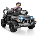 TRINEAR Black 12V Ride-On Toy for Kids with Parental Remote Control