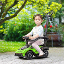 Lamborghini-Inspired Green Push Car for Toddlers Aged 1-3