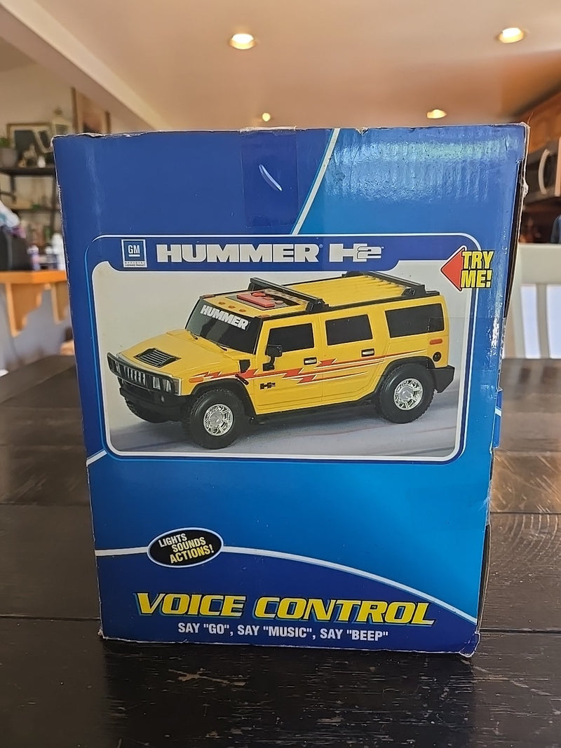 Yellow 2004 Hummer H2 Road Ripper Toy with Voice, Lights, and Horns - Fully Functional