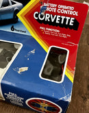 1980s Zayre Silver Corvette Remote Control Car Model Z-8317