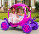 Princess 24V Ride-On Carriage for Kids in Pink & Purple with Remote Control