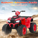 Kids Electric 4-Wheeler Car with Bluetooth Music and Treaded Tires