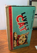 Vintage 1960s Japan Battery-Operated Lively Cat Toy with Walking and Crying Features