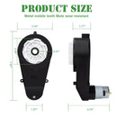 Set of 2 RS550 12V 40000RPM Electric Motor Gearboxes for Children's Ride-On Cars