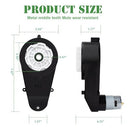 Set of 2 High-Speed 12V 40000RPM Electric Motors with Gearbox for Children's Ride-On Vehicles