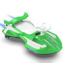 Dual-Mode 12V Electric Wiggle Car with Lights & Bluetooth