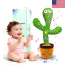 Interactive Dancing Cactus Toy with Voice Repetition, LED Lights, and Adjustable Volume - 13 inches