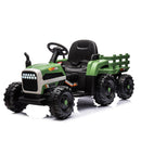 24V Battery-Powered Ride-On Tractor with Trailer, Remote Control, LED Lighting, and MP3 Player