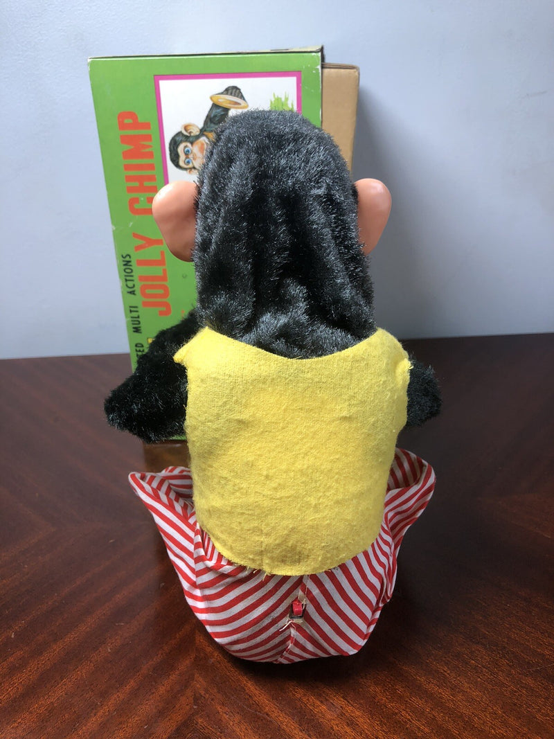 Working 1970s Musical Clapping Cymbal Monkey Toy with Original Box