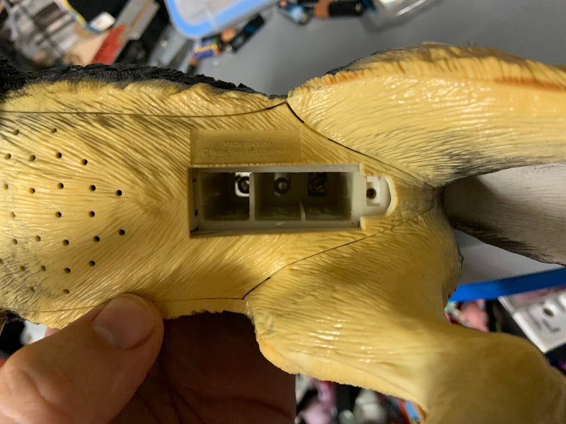 Battery-Operated Rubber and Plastic Wolf Toy