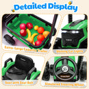 Joyracer 12V Green Bluetooth Remote Control Tractor Trailer Ride-On Car with LED Lights
