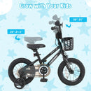 14-Inch Bicycle for Kids with Basket and Training Wheels for Ages 4 to 5
