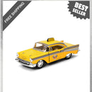 1957 Chevy Bel Air Coupe Die-Cast Vintage Taxi Cab Model Car Scale 1:40