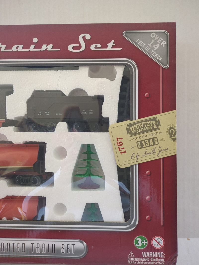 20-Piece Classic Battery-Operated Passenger Train Set with Lights and Sounds
