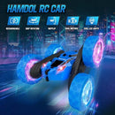 Glow-in-the-Dark Remote Control Car for Kids 6+ with Headlights and Wheel Lights - Blue
