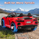 36V Corvette Electric Ride-On Car for Kids, 4WD Battery-Powered Toy