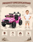 12V Kid's Electric Jeep Wrangler with Remote Control and LED Lights