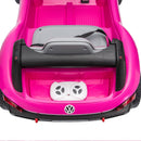 12V Licensed Pink Volkswagen Beetle Electric Ride-On Car for Kids, Speeds of 1.5-2.5MPH