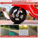 6V Electric Dual Ride-On Red Motorcycle Toy for Kids - 3-Wheeler Fun