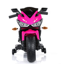 Pink Electric Ride-On Motorcycle for Girls with Training Wheels - Suitable for Ages 3 and Up