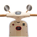 Beige 12V Electric 3-Wheel Scooter for Kids with Bluetooth and LED Lights, Ages 3-6