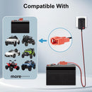 12V Charger for Ride-On Toys Compatible with ATV, Mercedes-Benz Truck, and Car