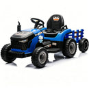 24V Dual-Seater Ride-On Tractor with Removable Trailer and Parental Bluetooth Control