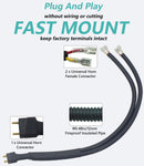 128dB Dual-Tone Automotive Horn Set with 1-to-2 Splitter