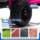 Pink 12V Battery-Powered Kids Ride-On Jeep Toy Car with Remote and MP3 LED Features